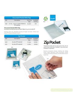 Jual Plastik folder seleting resealable Bantex 2090 Document Pocket A4 with Flap termurah harga grosir Jakarta