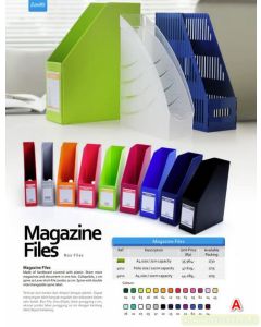 Contoh Boxfile kotak berkas Bantex 4011-25 Magazine File F4 10 cm Anthracite Grey merek Bantex