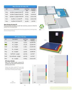 Bantex 6022 PP Colour Divider A4 12 Divider Index pemisah file