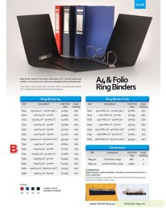 Contoh Map berkas arsip Bantex 8243 Ring Binder 1224 FC 2D-40mm merek Bantex