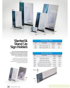 Foto Display Acrylic & Sign holder merk Bantex