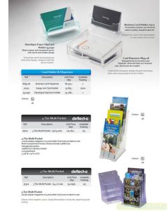 Foto Akrilik display pajangan brosur promosi Bantex 8859 Business Card Dispenser merek Bantex