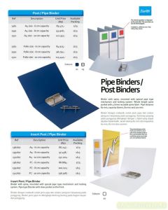 Jual Map berkas arsip Bantex 1311-07 Insert Pipe Binder A4 Capacity 10 cm White terlengkap di toko alat tulis