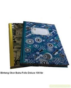 Gambar Atk Bintang Obor Buku Tulis Folio Deluxe 100 Lembar Hard Cover Beli di Toko Bina Mandiri Stationery harga murah semua peralatan sekolah lengkap