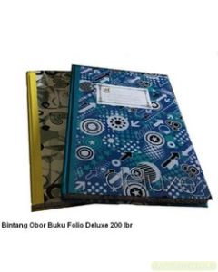 Gambar Atk Bintang Obor Buku Tulis Folio Deluxe 200 Lembar Hard Cover Beli di Toko Bina Mandiri Stationery harga murah semua peralatan sekolah lengkap