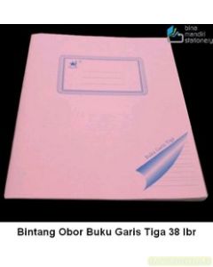 Gambar Atk Bintang Obor Buku Garis Tiga 38 Lembar Tulis Sambung Indah Beli di Toko Bina Mandiri Stationery harga murah semua peralatan sekolah lengkap