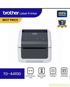 sample Image peralatan P-touch Labeller Brother TD-4410D Direct Thermal Label Printer 4inch