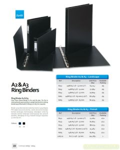 Foto Map berkas arsip Bantex 1265-10 Ring Binder A2 Potrait 2 x 4D - 35mm merek Bantex