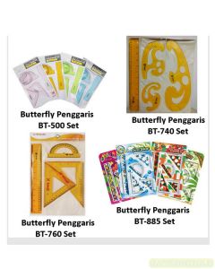 Gambar Penggaris Set Lengkap Merk Butterfly