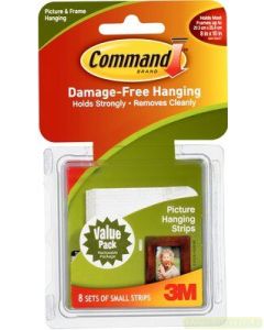 Contoh Alat Perlengkapan Kantor merk 3M Command , Gambar Produk Command 17205 Small Picture Hanging Strips harga 86500 di Toko Peralatan Sekolah Murah