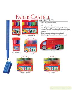 Jual Conector pen Faber Castell spidol warna gambar lukis isi 8 12 20 30 33 50 60 80 pcs termurah harga grosir Jakarta