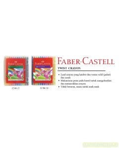 Foto Faber-Castell Twist Crayons set 24 (520624) Crayon krayon putar 24 warna merek Faber Castell