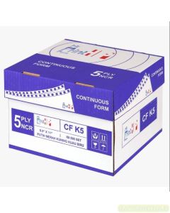 Contoh Kertas Komputer Hi Print Continuous Form 9.5" x 11"/2 NCR 5 Ply Warna merek Hi Print