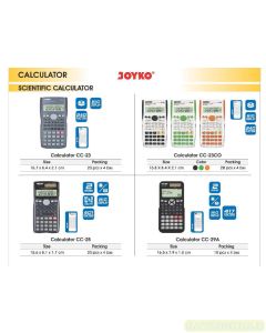 Jual Joyko CC-23 | CC-23CO | CC-25 | CC-29A Kalkulator Scientific Ilmiah Aritmetika fisika dan Matematika termurah harga grosir Jakarta
