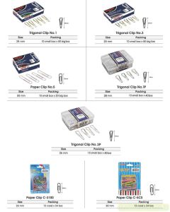 Toko Atk Grosir Bina Mandiri Stationery Jual Klip Penjepit Kertas Trigonal Kecil-Sedang-Besar Joyko Paper Clip mudah di beli di toko Alat Tulis
