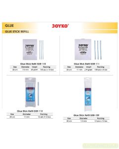 Contoh Joyko GSR-109 | GSR-109 | GSR-109 | GSR-110 | GSR-111 | GSR-113 Isi Lem Tembak / Glue Stick Reffil merek Joyko