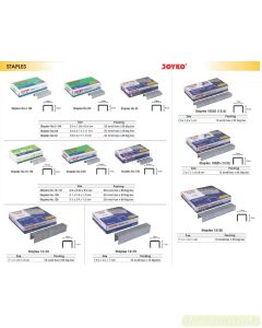 Gambar Isi Staples Kecil-Sedang-Jilid merk Joyko 1210S | 1213S | 1217S | No.10 | No.1006S | No.1008s | No.10N | No.10S | No.3 | No.3N | No.3S merek Joyko