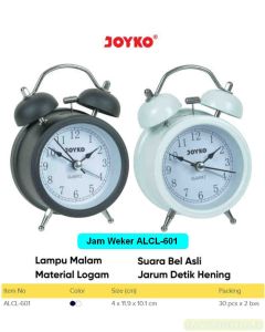 Contoh Joyko Alarm Clock ALCL-601 (black,blue,green,white) Jam Beker Weker merek Joyko