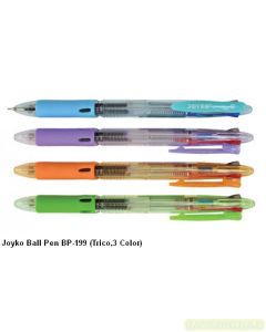 Contoh Pena Pulpen Joyko BallPen BP-199 (Trico,3 Color) merek Joyko