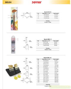 Foto Kuas Lukis Cat Air Cat Minyak Akrilik Set Joyko Brush Set BRS-11 merek Joyko