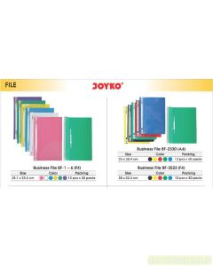 Foto Joyko Business File BF-2330/A4 Map Plastik Snelhecter merek Joyko