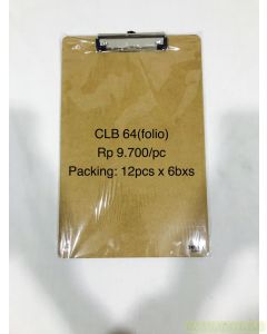 Jual ClipBoard Papan Plastik Alas Menulis mobile di sekolah dan pabrik Joyko Clip Board CLB-64 (F4) terlengkap di toko alat tulis