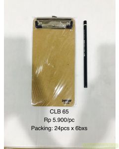 Foto ClipBoard Papan Plastik Alas Menulis mobile di sekolah dan pabrik Joyko Clip Board CLB-65 merek Joyko