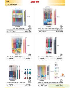Gambar Gel Pen Warna Warni Tinta Gel Joyko Color Gel Pen GPC-299 merek Joyko