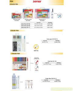 Foto Pena Warna Menggambar dan Melukis Joyko Color Pen CLP-04 (12 Color) merek Joyko