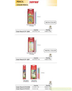 Foto Joyko Color Pencil CP-124N (12 Color) Pensil Gambar 12 Warna merek Joyko