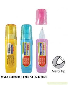 Gambar Tip-ex Penghapus Pulpen Cair Joyko Correction Fluid CF-S210 (Besi) merek Joyko