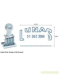 Contoh Joyko Date Stamp S-68 (Lunas) Stempel Tanggal merek Joyko