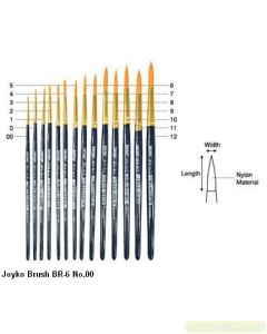 Gambar Joyko Brush BR-6 No.10 Kuas Lukis Cat Air Cat Minyak Akrilik merek Joyko