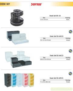 Foto Tempat Penataan Stationery Meja  Joyko Desk Set DS-46CO (White,Black) merek Joyko