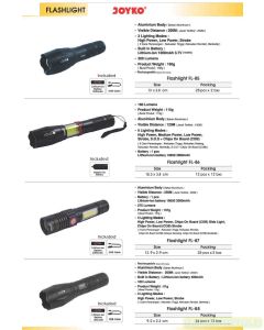sinar terang Joyko Flashlight FL-87 Lampu Senter Led