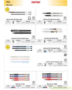 Foto Joyko Gel Pen JK-100NT (Black,Blue,Red) merek Joyko