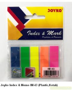 Foto Sticky Note Pesan Tempel Joyko Index & Memo IM-43 (Plastic,Kotak) merek Joyko