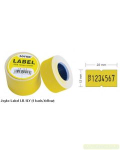 Contoh Joyko Label LB-1LY (1 baris,Yellow) merek Joyko