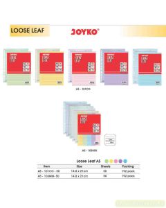 Jual Refill Multiring Binder Note Joyko Loose Leaf A5-103MIX-50 (50S) terlengkap di toko alat tulis