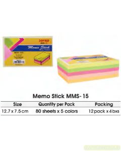 Jual Sticky Note Joyko Memo Stick MMS-15 terlengkap di toko alat tulis