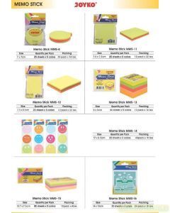 Contoh Sticky Note Joyko Memo Stick MMS-16 merek Joyko