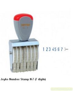 Gambar Joyko Number Stamp N-7 (7 digits) Stempel Angka Manual merek Joyko