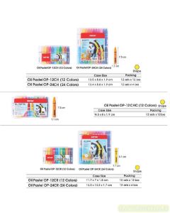 Jual Crayon Krayon Gambar Joyko Oil Pastel OP-24CH (Hexagonal) termurah harga grosir Jakarta