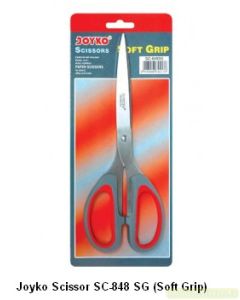 Gambar Gunting Serbaguna Kertas dan Kain Joyko Scissors SC-848 SG (Soft Grip) merek Joyko