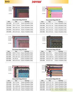 Jual Kantong Poket Resleting Dokument Joyko Document Bag DCB-38 A4 (Garis Metalik) terlengkap di toko alat tulis