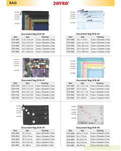 Gambar Kantong Poket Resleting Dokument Joyko Document Bag DCB-45 B4 (Jaring Parasut) merek Joyko