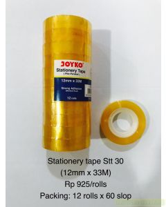 Foto Joyko Stationery Tape STT-30 (12mm x 33M) Selotip Kecil Plastik merek Joyko