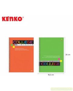 Katalog brosur gambar alat tulis Buku Tulis - Catatan & Bloknote model Kenko B5-RN-CL Ring Book Buku Spiral Note Book