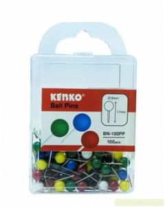 Foto alat tulis Kantor merk Kenko terlaris type Kenko Ball Pins BN-100PP Paku Kertas