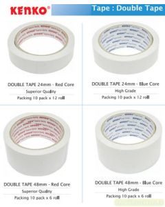 Double Side Tape type Perekat Lem Bolak Balik Kenko Double Tape 24 mm SQ-Red image